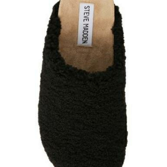 🆕Steve Madden | Vesa Sherpa Slide Black size 6 - Picture 4 of 4